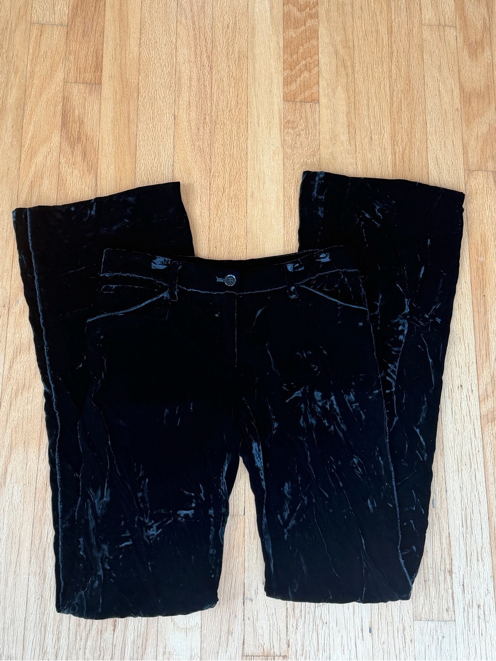 Dolce & Gabbana Black Velvet Flare Trousers - Picture 10 of 11